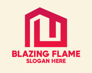 Red Maze House  logo design