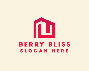 Red Maze House  logo design