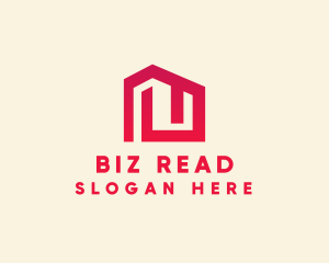 Red Maze House  logo design