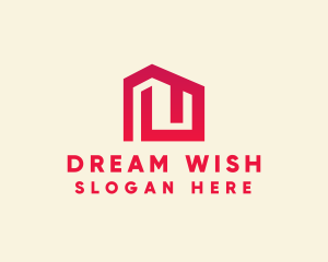 Red Maze House  logo design