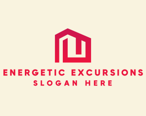 Red Maze House  logo design