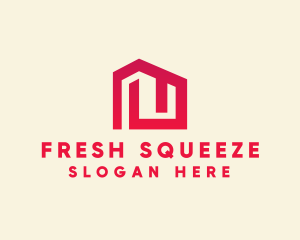 Red Maze House  logo design