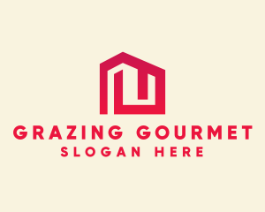 Red Maze House  logo design