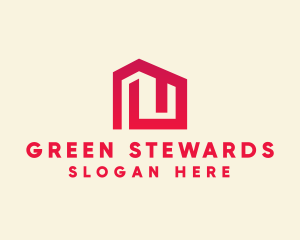 Red Maze House  logo design