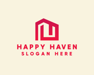 Red Maze House  logo design