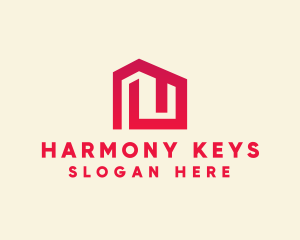 Red Maze House  logo design