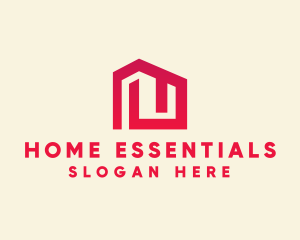 Red Maze House  logo design