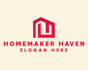 Red Maze House  logo design