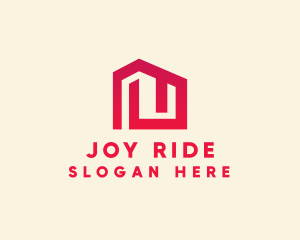 Red Maze House  logo design