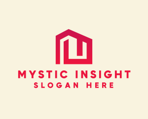 Red Maze House  logo design