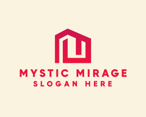 Red Maze House  logo design