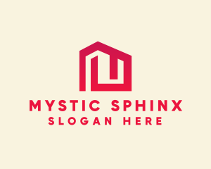 Red Maze House  logo design