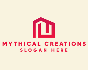 Red Maze House  logo design