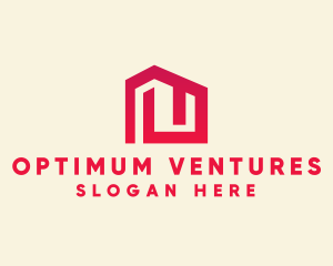 Red Maze House  logo design