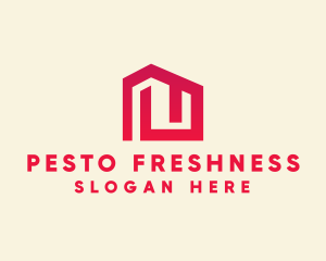 Red Maze House  logo design