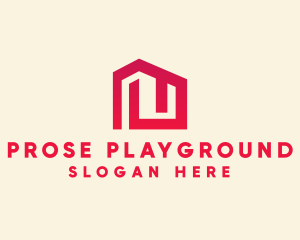 Red Maze House  logo design