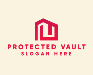 Red Maze House  logo design