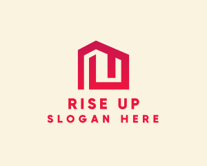 Red Maze House  logo design