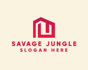 Red Maze House  logo design