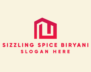 Red Maze House  logo design