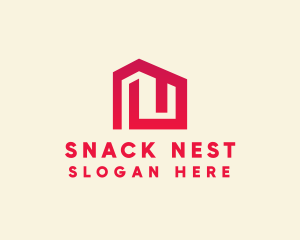 Red Maze House  logo design