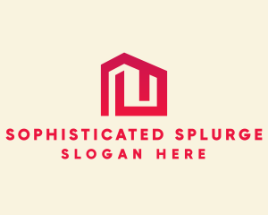 Red Maze House  logo design