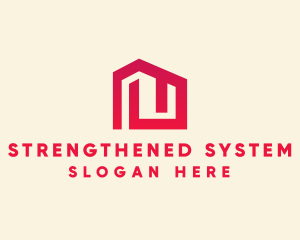 Red Maze House  logo design