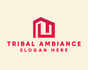 Red Maze House  logo design