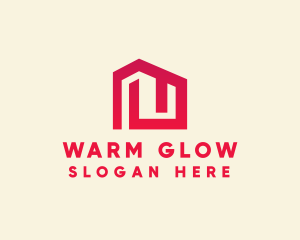 Red Maze House  logo design