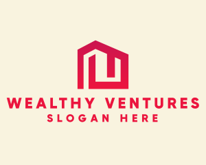 Red Maze House  logo design