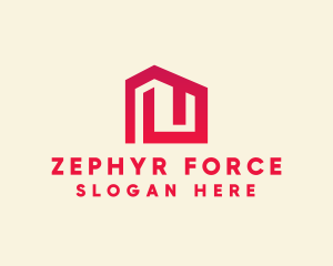 Red Maze House  logo design