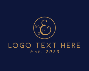Elegant Letter E logo