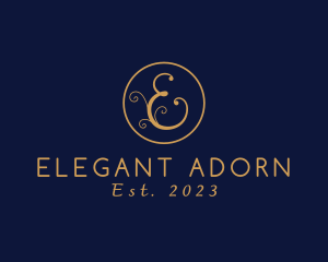 Elegant Letter E logo design