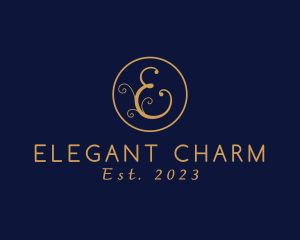 Elegant Letter E logo design