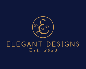 Elegant Letter E logo design