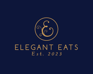 Elegant Letter E logo design