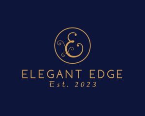 Elegant Letter E logo design