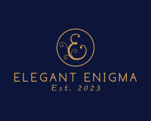 Elegant Letter E logo design