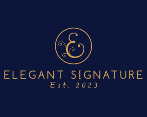 Elegant Letter E logo design