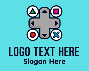 Controller Button Video Game Logo