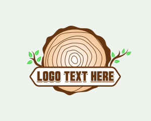 Tree Lumber Trunk logo