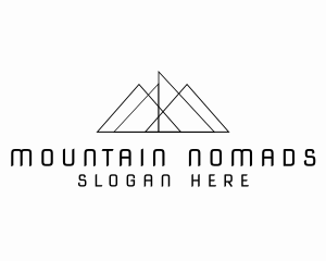 Minimalist Business Mountain logo design