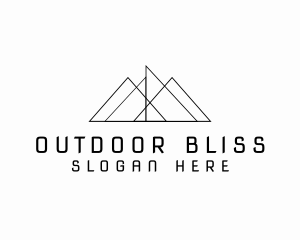 Minimalist Business Mountain logo design