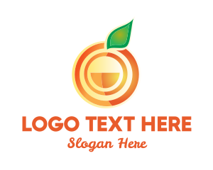 Orange Citrus Fruit Logo