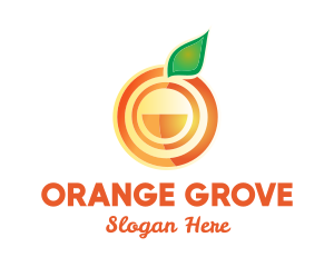 Orange Citrus Fruit logo design