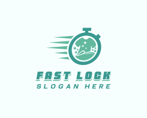 Fast Washing Laundromat  logo design