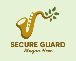 Leaf Branch Saxophone Logo