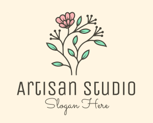 Feminine Flower Plant logo design