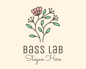 Feminine Flower Plant logo design