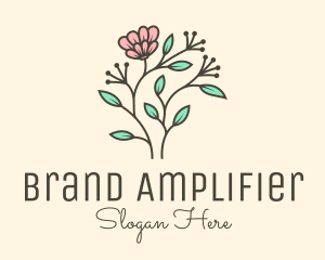 Feminine Flower Plant logo design